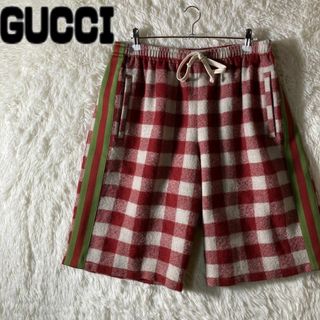 グッチ(Gucci)の極美品 GUCCI グッチ イタリア製 シェリーライン ウールパンツ XL相当(ショートパンツ)