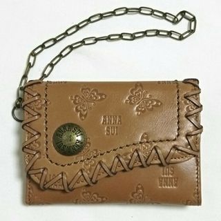 アナスイ(ANNA SUI)のアナスイ アンジェリーナ パスケース 名刺入れ 定期入れ キャメル 新品/訳有(名刺入れ/定期入れ)