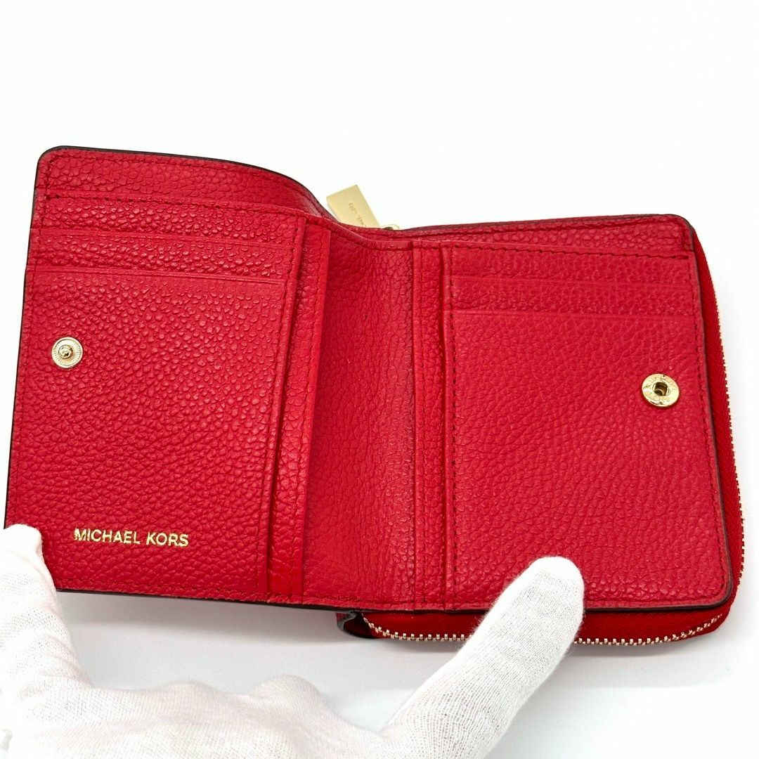 Michael Kors(マイケルコース)のマイケルコース レッド 二つ折り財布 ジェットセット メンズのファッション小物(折り財布)の商品写真
