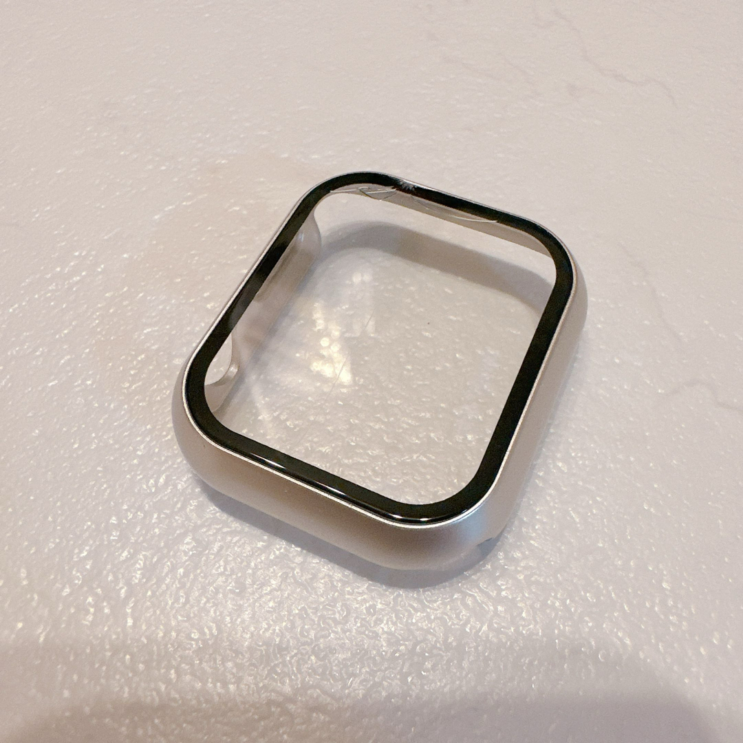 ジャンク品 Apple Watch ケース 41mm スターライト ガラス レディースのファッション小物(腕時計)の商品写真