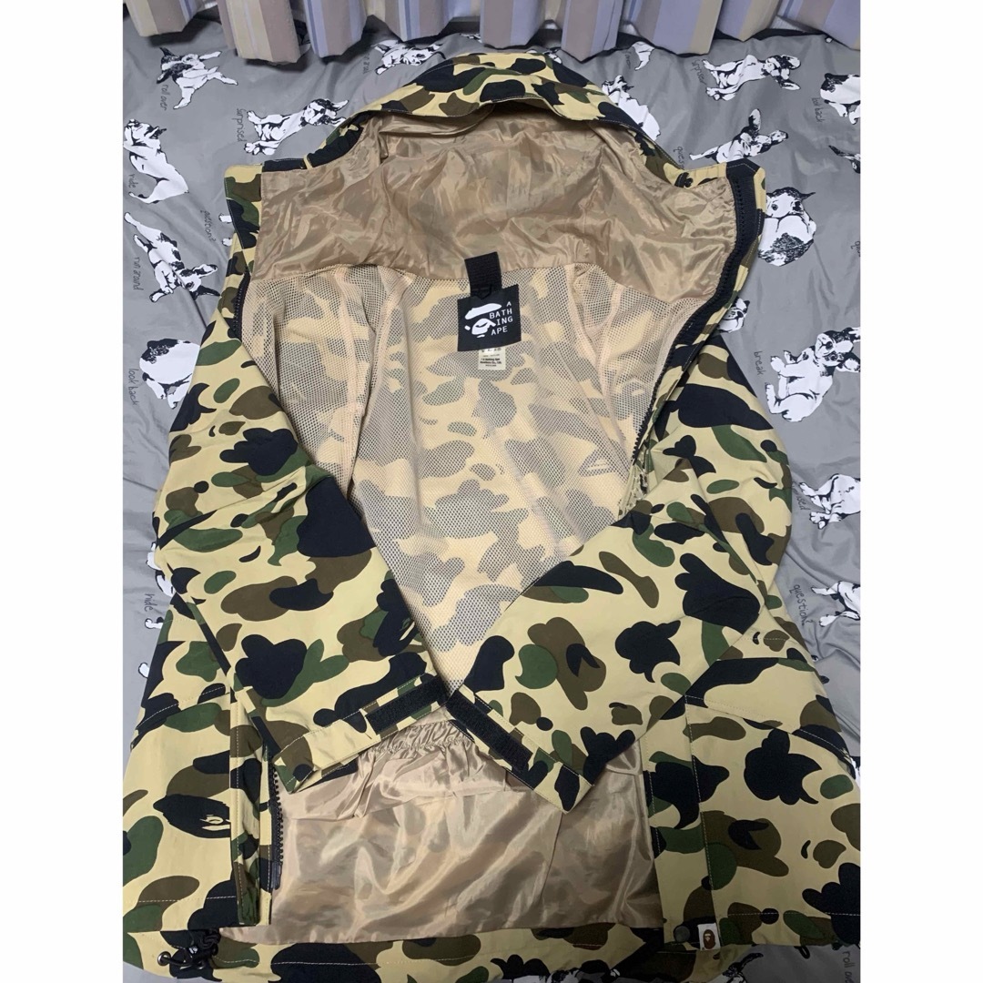 A BATHING APE 初期1stイエローカモ スノボジャケット L ②