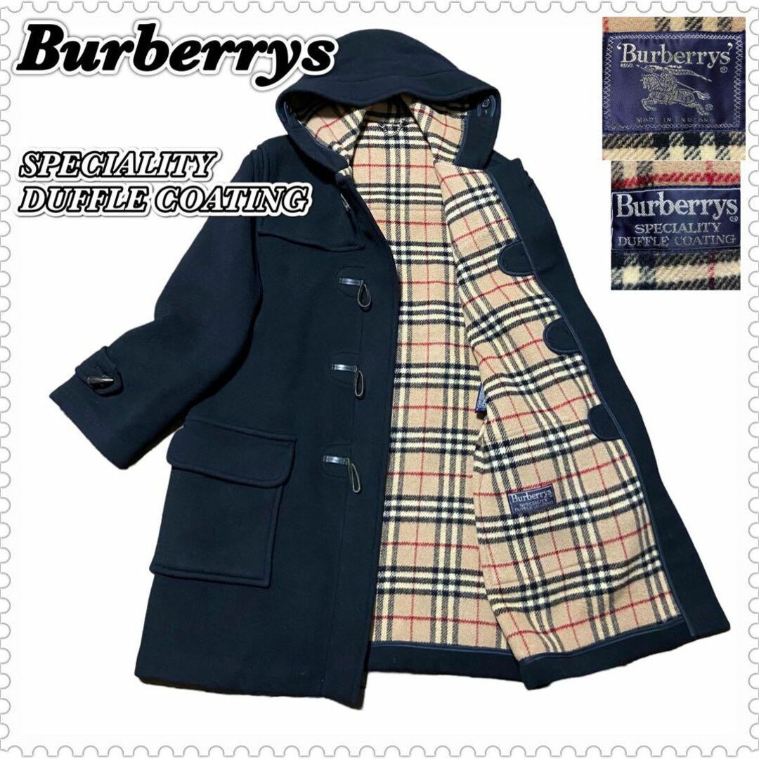 BURBERRY(バーバリー)の大きいサイズ★バーバリーズ　ダッフルコート　トグル　ノバチェック2L〜3L相当 レディースのジャケット/アウター(ダッフルコート)の商品写真