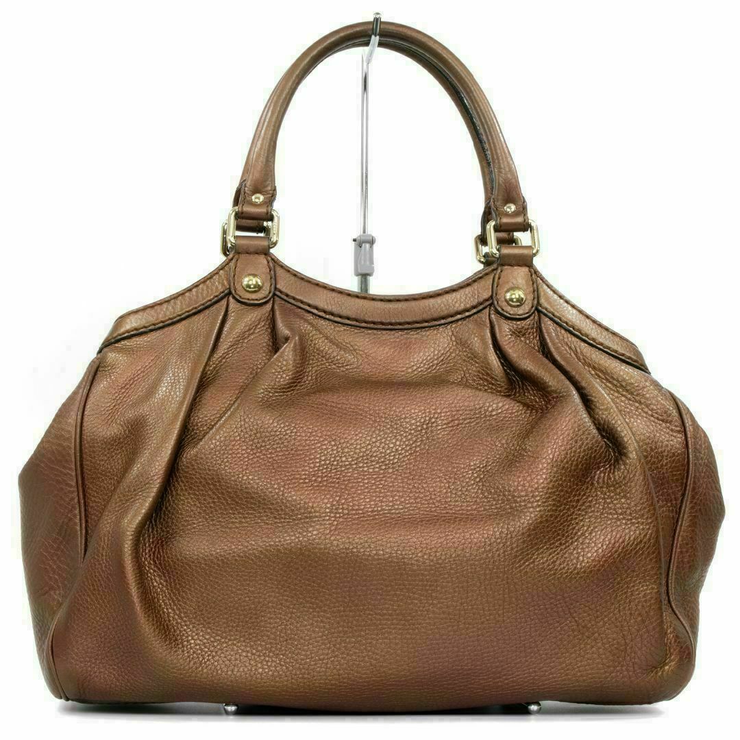 【全額返金保証・送料無料】グッチのハンドバッグ・正規品・外側美品・スーキー・希少