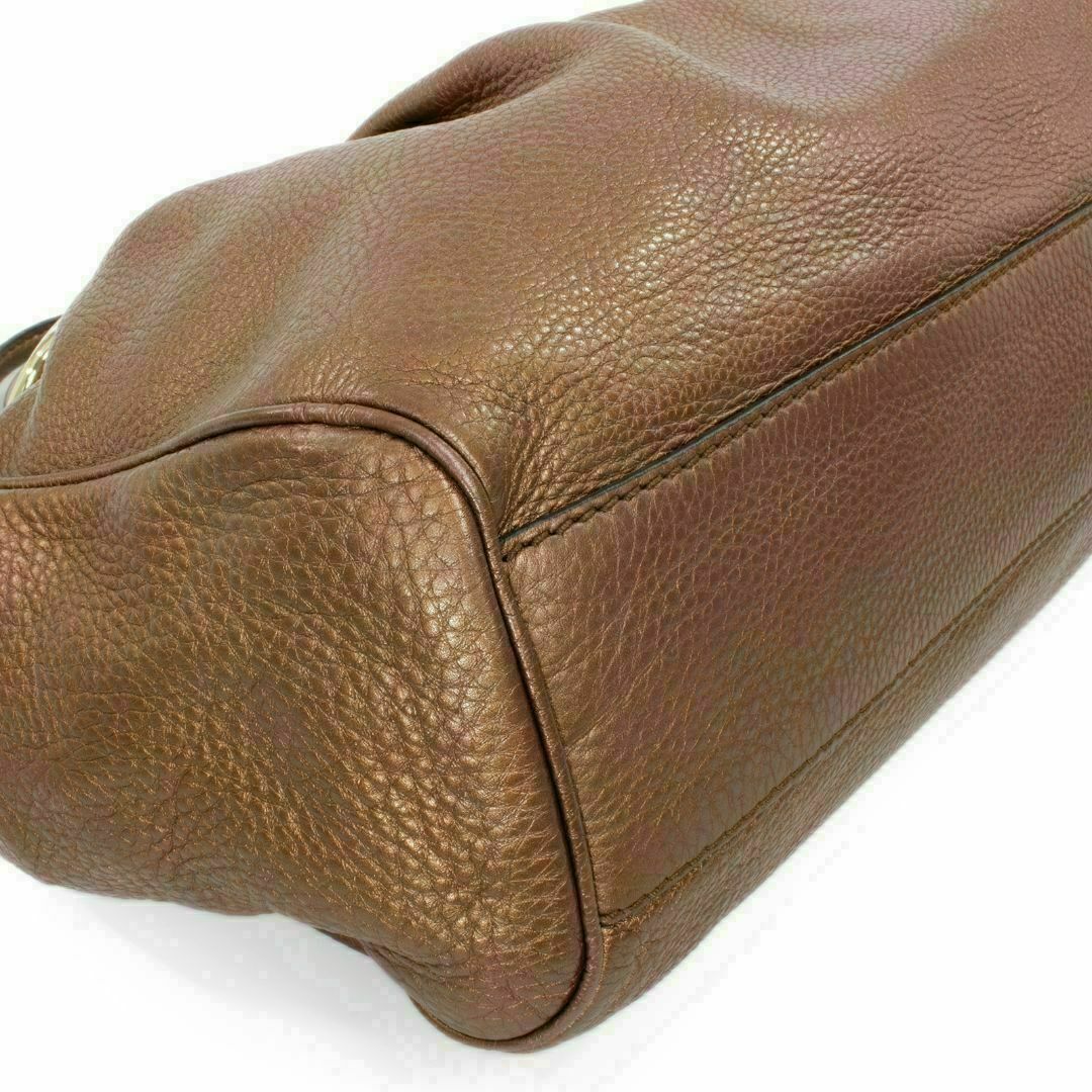 【全額返金保証・送料無料】グッチのハンドバッグ・正規品・外側美品・スーキー・希少