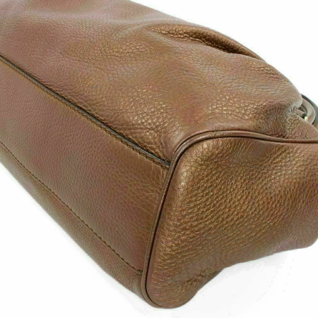 【全額返金保証・送料無料】グッチのハンドバッグ・正規品・外側美品・スーキー・希少