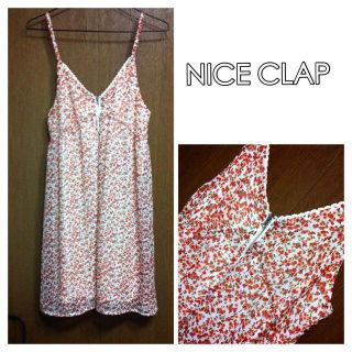 ワンアフターアナザーナイスクラップ(one after another NICE CLAUP)のNICE CLAP...花柄ワンピース(ミニワンピース)