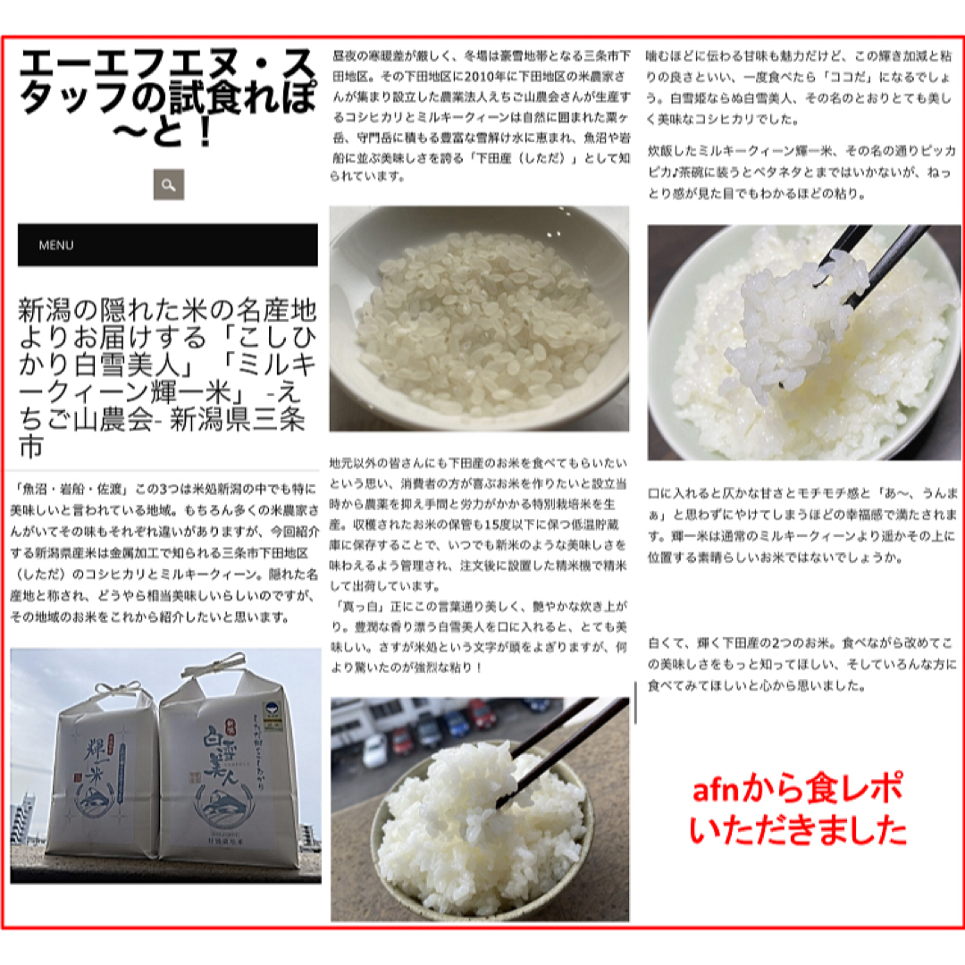 by　減農薬　新潟県三条市特栽米の通販　新潟こしひかり白米真空パック10kg　令和5年産新米　えちご山農会｜ラクマ