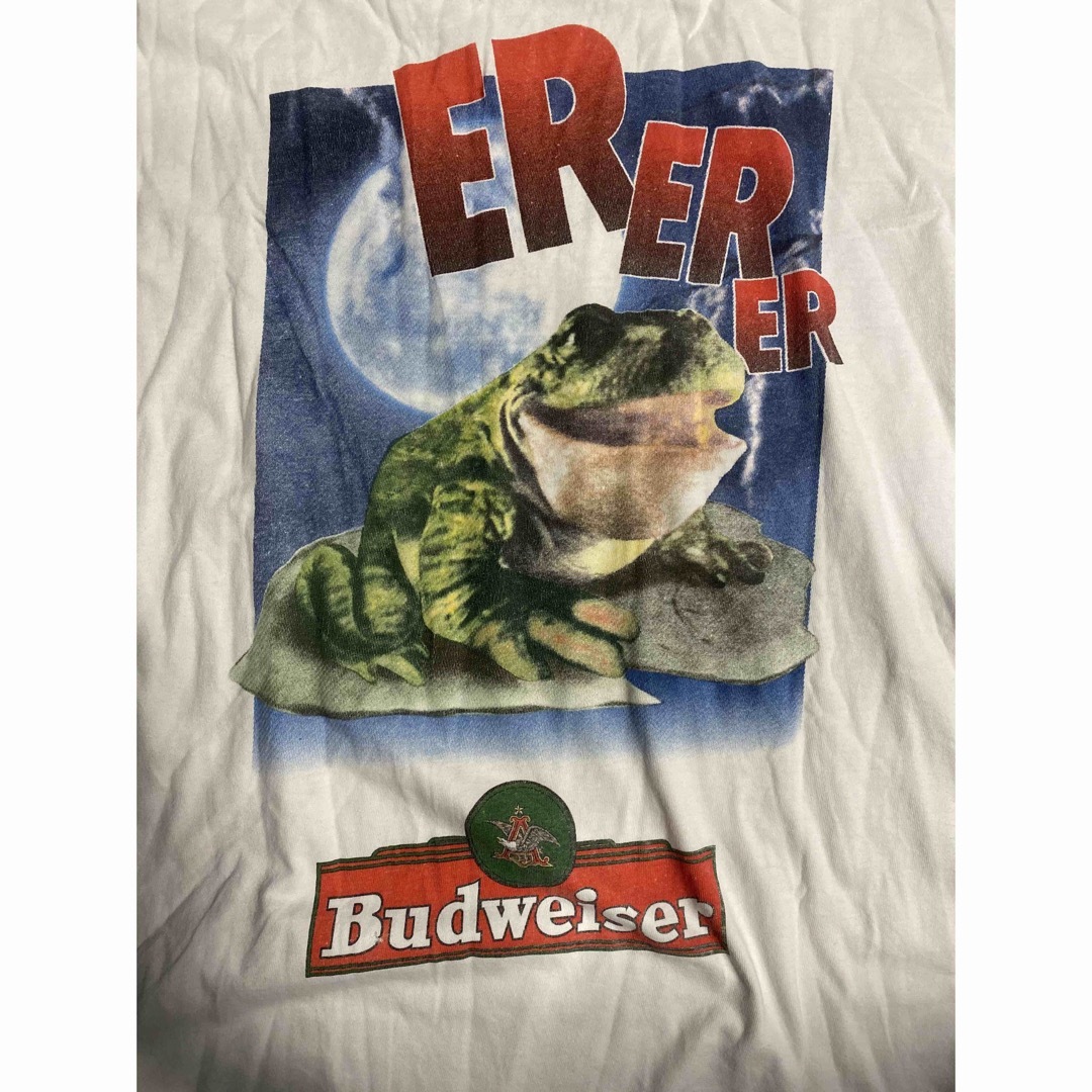 90'S 当時物 Budweiser ロンTシャツ ヴィンテージ  USA製 メンズのトップス(Tシャツ/カットソー(七分/長袖))の商品写真