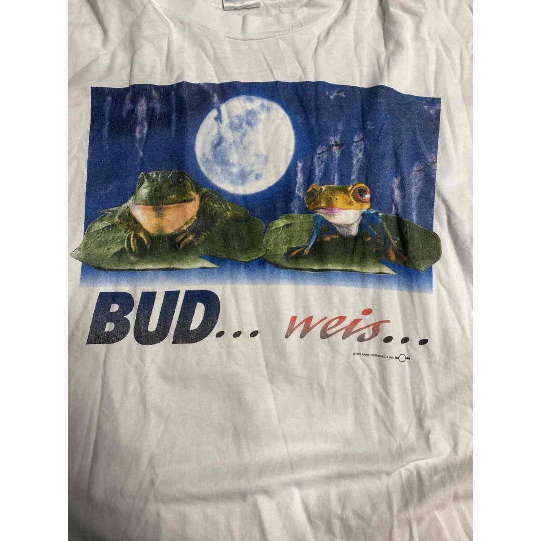 90'S 当時物 Budweiser ロンTシャツ ヴィンテージ  USA製 メンズのトップス(Tシャツ/カットソー(七分/長袖))の商品写真