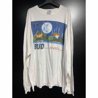 90'S 当時物 Budweiser ロンTシャツ ヴィンテージ  USA製(Tシャツ/カットソー(七分/長袖))