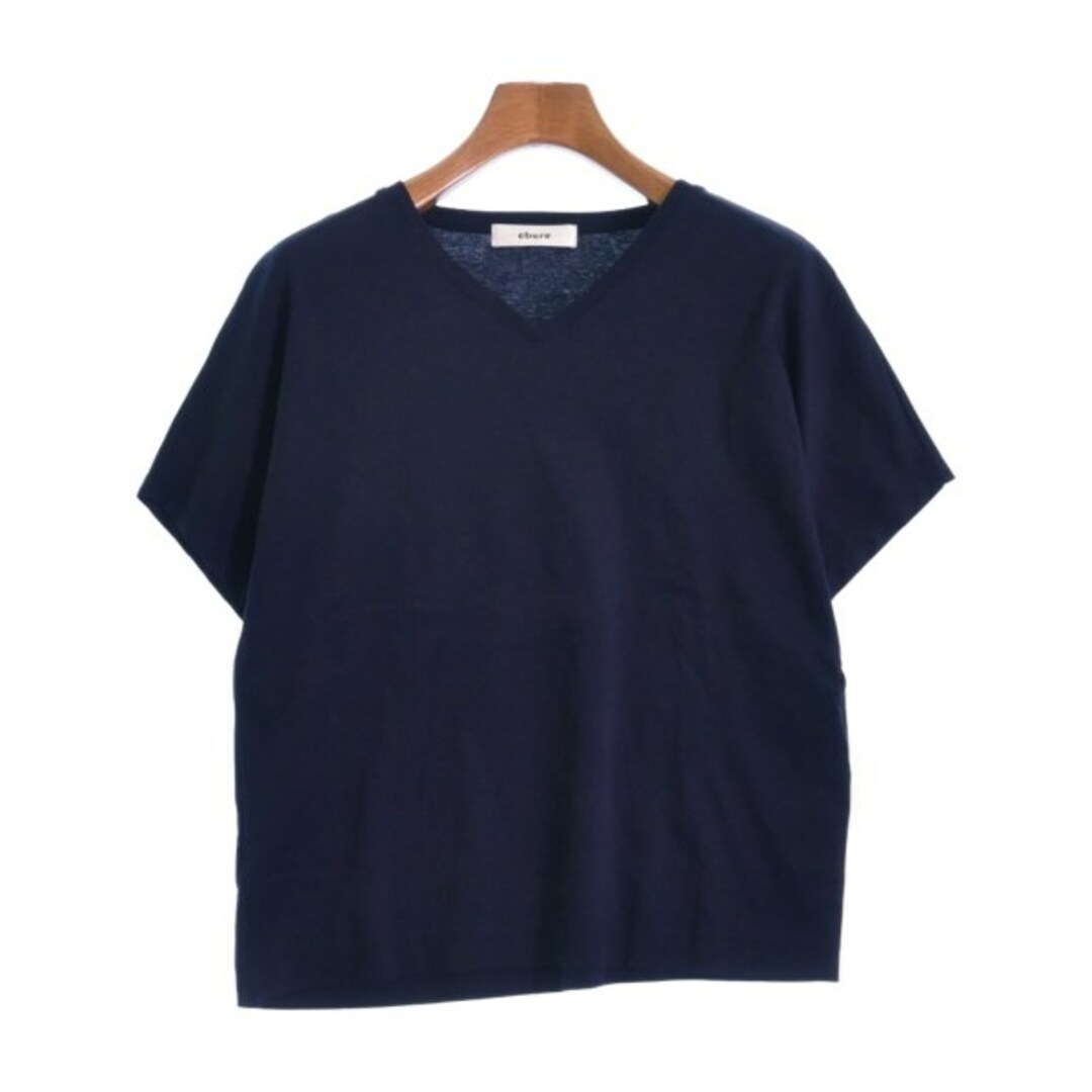 ebure(エブール)のebure エブール Tシャツ・カットソー F 紺 【古着】【中古】 レディースのトップス(カットソー(半袖/袖なし))の商品写真