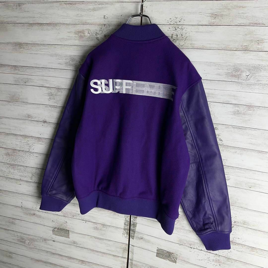 Supreme - 6654【即完売モデル】シュプリーム☆刺繍ロゴ袖レザー人気