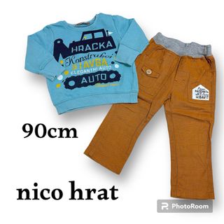 ニコフラート(nicohrat)のnico  hrat 90cmセット トレーナー、ストレッチパンツ(Tシャツ/カットソー)