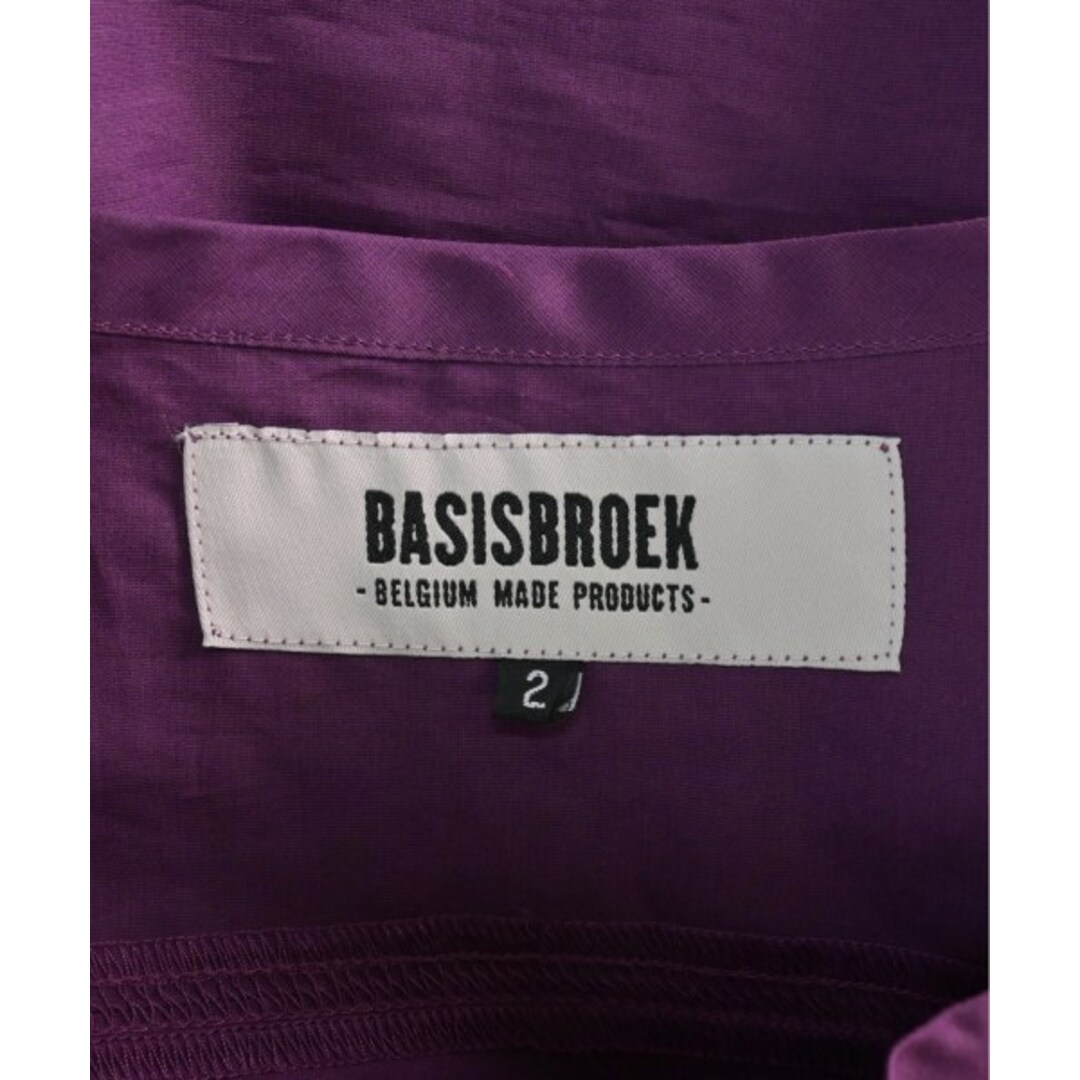 BASISBROEK(バージスブルック)のBASISBROEK バシスブローク カジュアルシャツ 2(M位) 紫 【古着】【中古】 メンズのトップス(シャツ)の商品写真