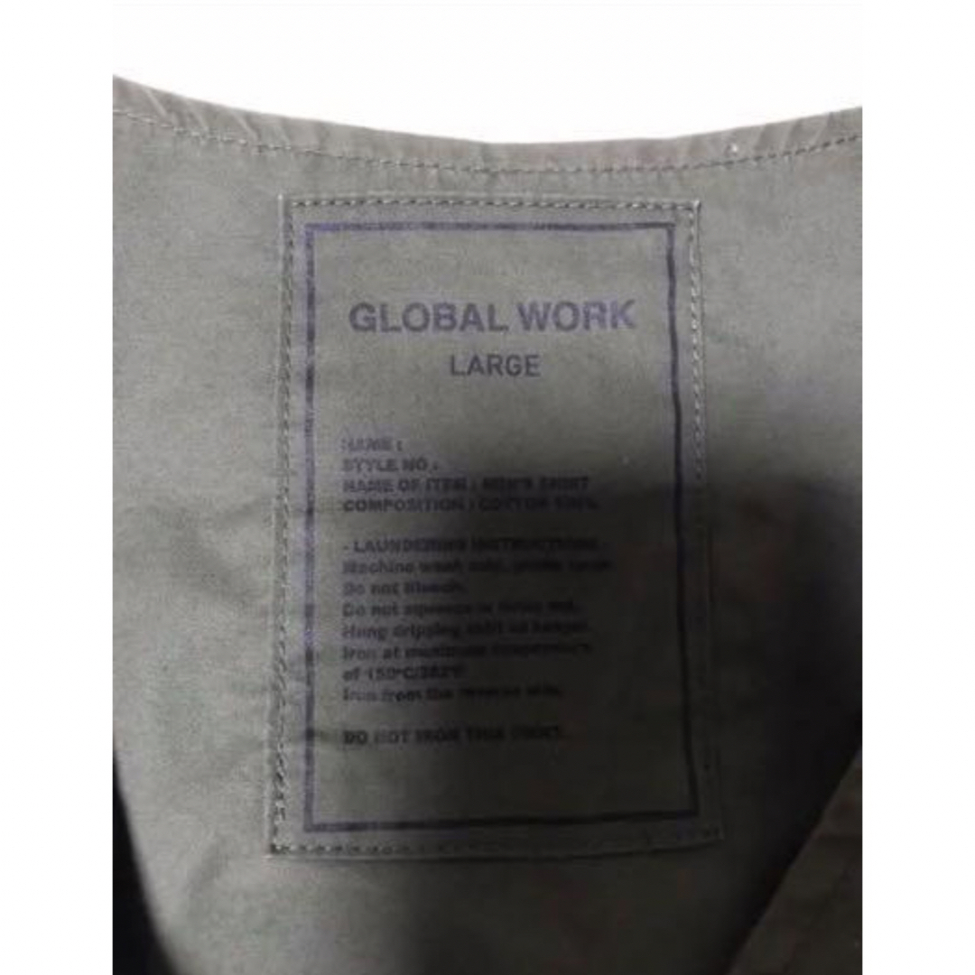 GLOBAL WORK(グローバルワーク)のグローバルワーク カーキ ジャケット　global work メンズのジャケット/アウター(ノーカラージャケット)の商品写真