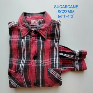 シュガーケーン(Sugar Cane)のSUGARCANE★チェックワークシャツ★M★ユニオンチケット★猫目ボタン(シャツ)