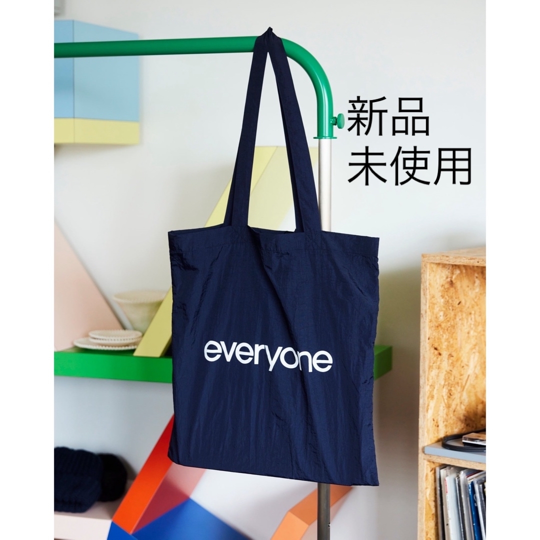 1LDK SELECT - 最安値 everyone nylon logo tote bag (NAVY)の+