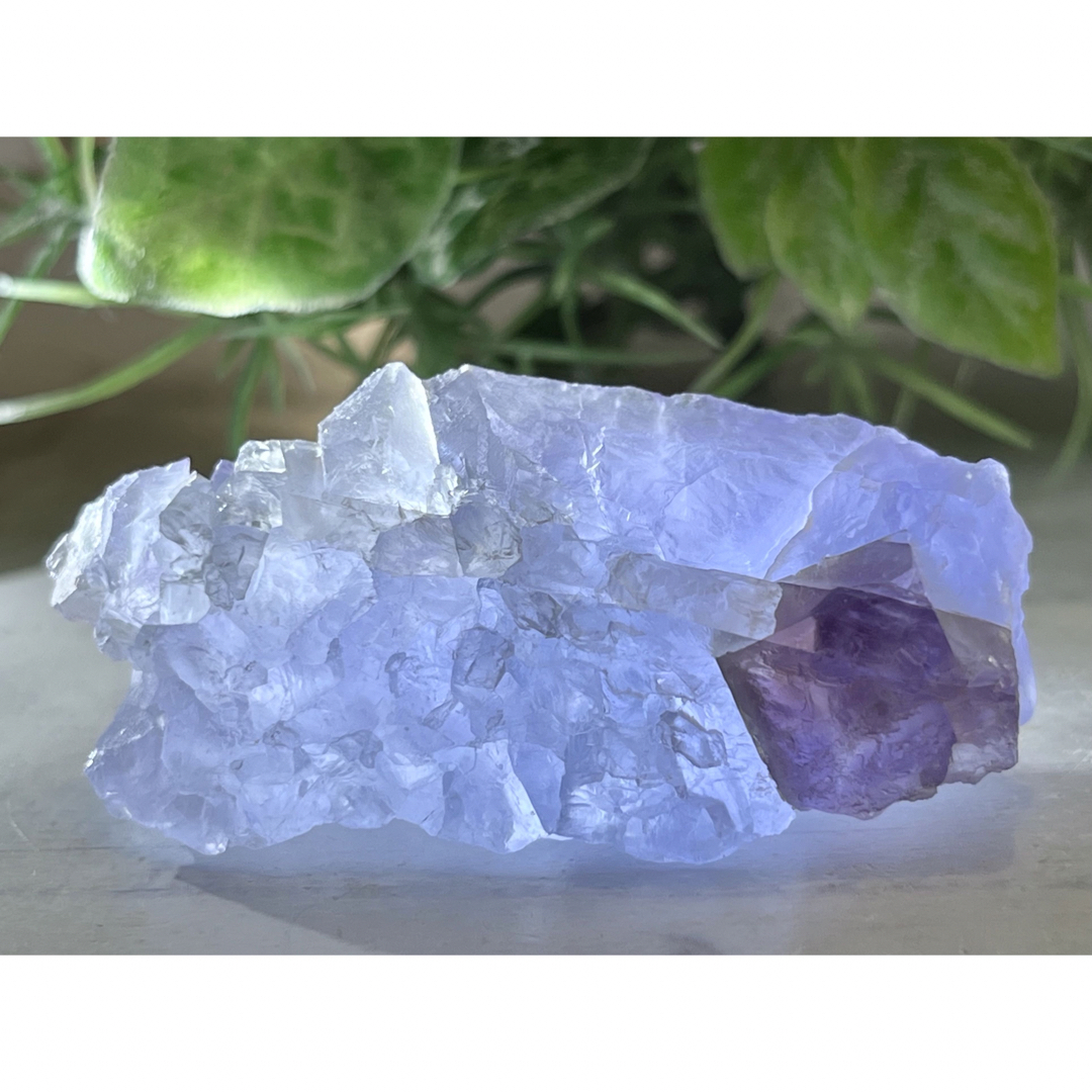 鉱物チベット産✨　ブルー　フローライト　クラスター　蛍石　ラフストーン　原石
