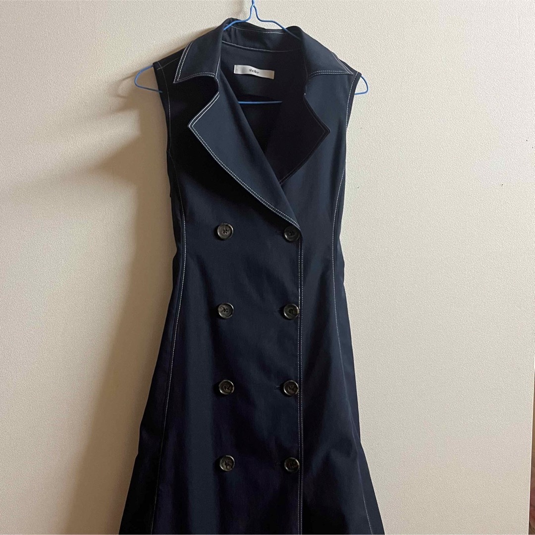 sheller シェリエ　2wayレディトレンチドレス レディースのジャケット/アウター(トレンチコート)の商品写真