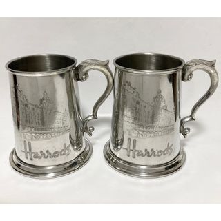 ハロッズ(Harrods)のEnglish Pewter ビアマグ Harrods ヴィンテージ 英国 骨董(グラス/カップ)