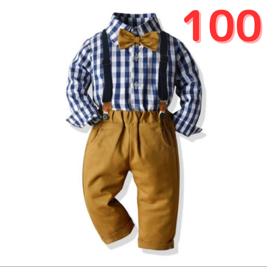 100 男の子 フォーマル 子供服 男の子 100 入園 卒園 5歳 男の子 キッズ/ベビー/マタニティのキッズ服男の子用(90cm~)(ドレス/フォーマル)の商品写真