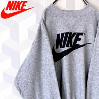 ナイキ(NIKE)の【90s 銀タグ】ビンテージ ナイキ XL スウェットトレーナー グレーnike(スウェット)