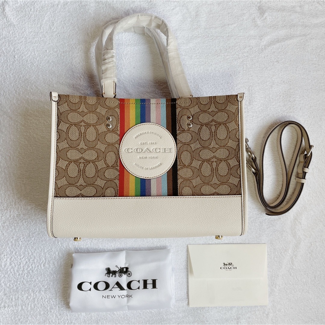 COACH - COACH コーチ レインボー ストライプ デンプシーの+inforsante.fr