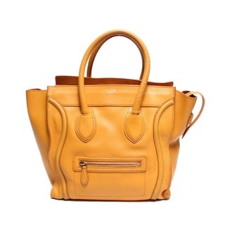 セリーヌ(celine)のセリーヌ レザーハンドバッグ ショルダーバッグ マスタード系 レディース(ハンドバッグ)