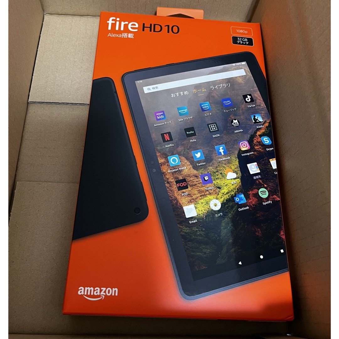 Amazon(アマゾン)のAmazon　Fire HD10　11世代　10.1インチ 32GB　ブラック スマホ/家電/カメラのPC/タブレット(タブレット)の商品写真