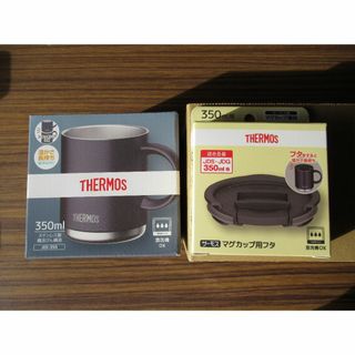 サーモス(THERMOS)の☆新品未使用☆　サーモス　マグカップ＋専用蓋【定価￥3190】(グラス/カップ)