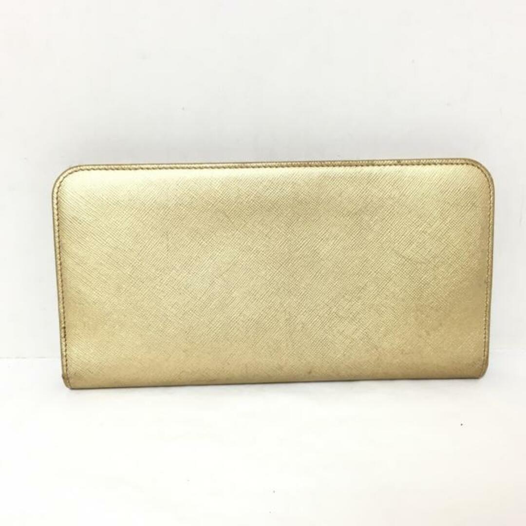 PRADA(プラダ) 長財布 - ゴールド レザー-