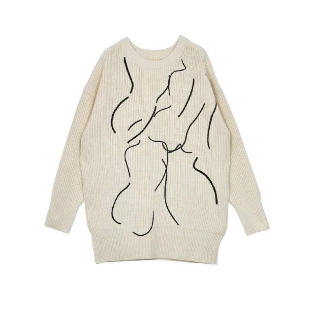 Ameri❤︎NUDE LINE KNIT