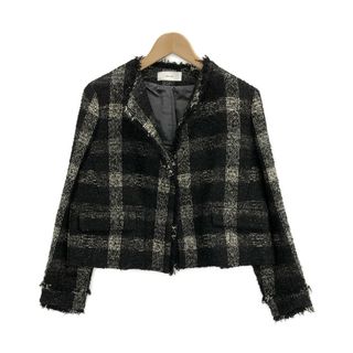 イエナ ツイードジャケット ノーカラージャケット(レディース)の通販