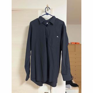 COMOLI 18SS ウール天竺半袖シャツ NAVY 2