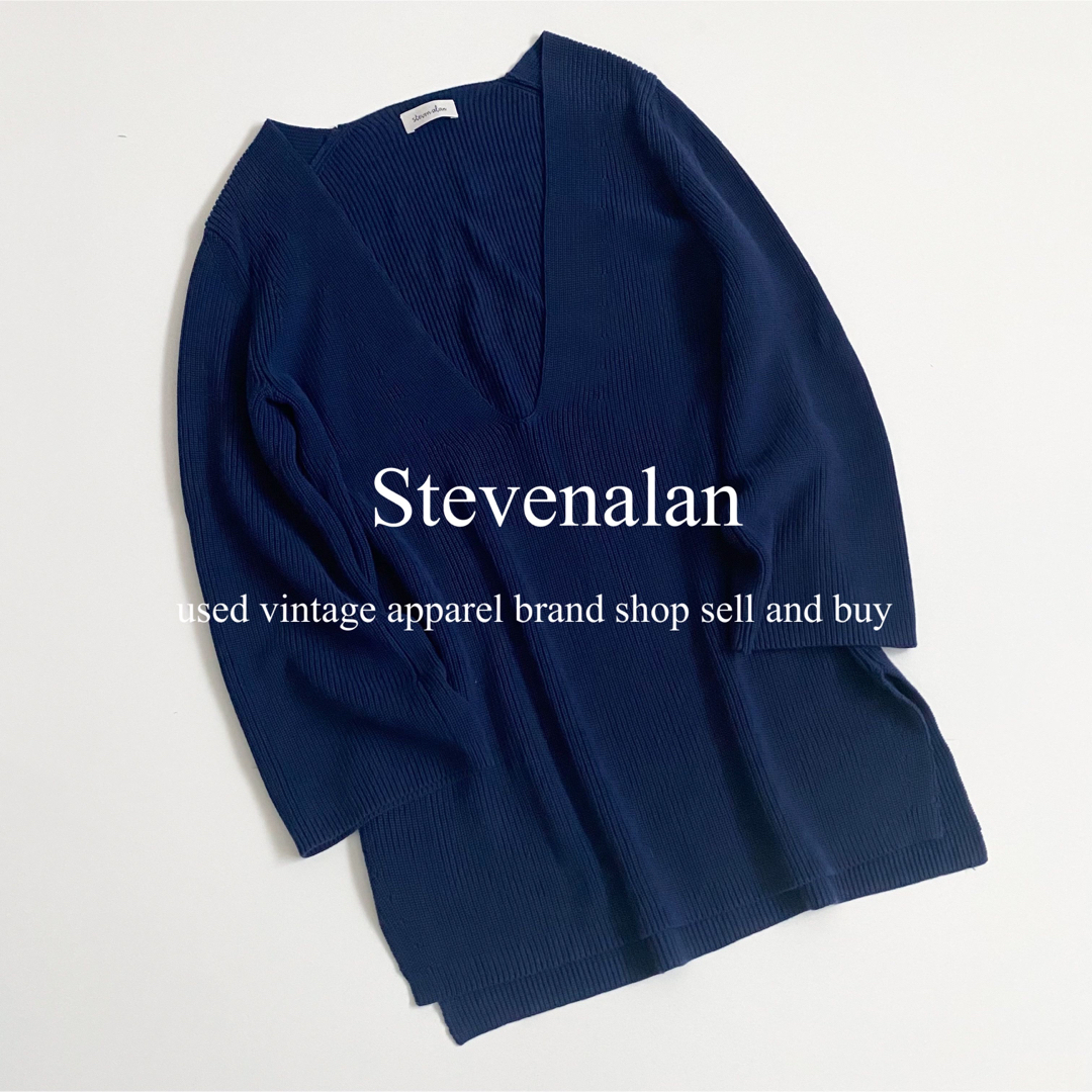 steven alan スティーブンアラン ニット・セーター M 青系