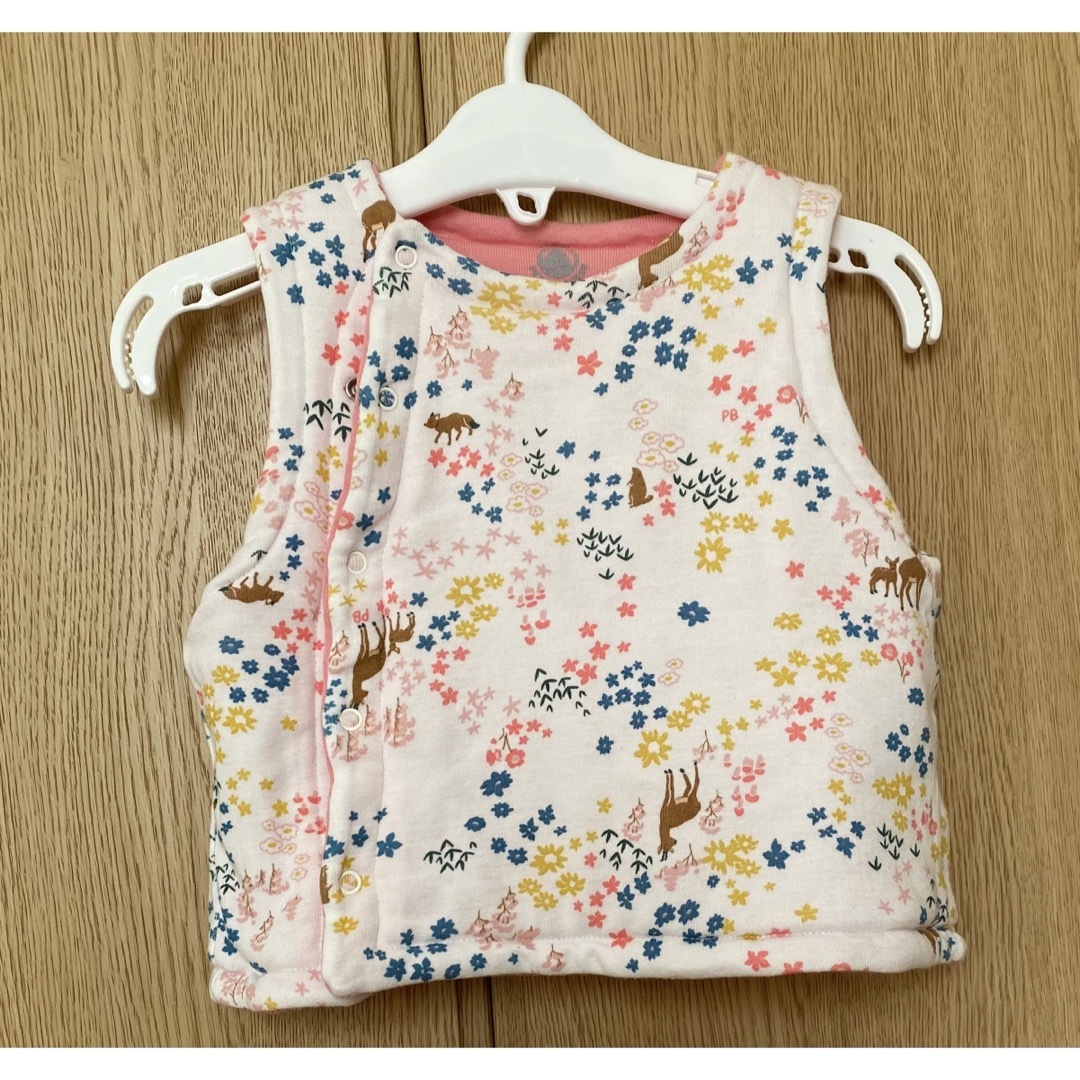 PETIT BATEAU(プチバトー)のプチバトー　プリントベスト　 キッズ/ベビー/マタニティのベビー服(~85cm)(カーディガン/ボレロ)の商品写真