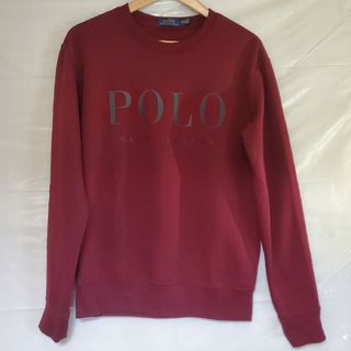 ポロラルフローレン(POLO RALPH LAUREN)のポロ ラルフローレン 裏起毛 ロゴTシャツ ワインレッド XS〜Sサイズ えんじ(シャツ)