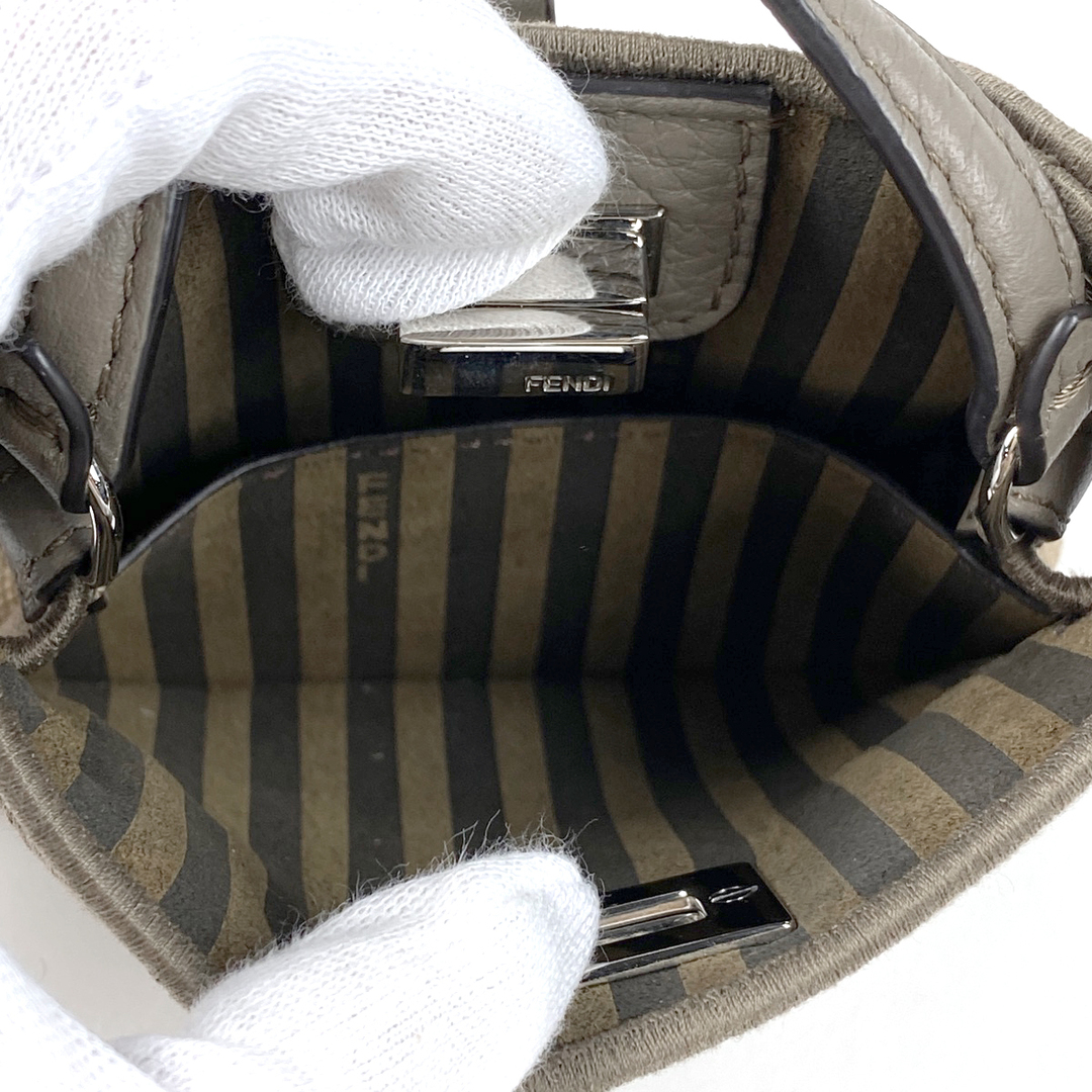 FENDI - フェンディ ズッカ柄 ナノ ピーカブー レディース 【中古】の