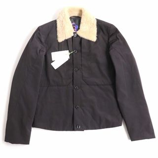 本物 美品 コレクションモデル ポールスミス レザー切替 ZIP UP ブルゾン