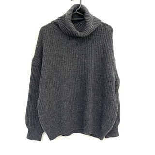 【美品】theory luxe　カシミヤコットンVネックニット　セーター　グレー