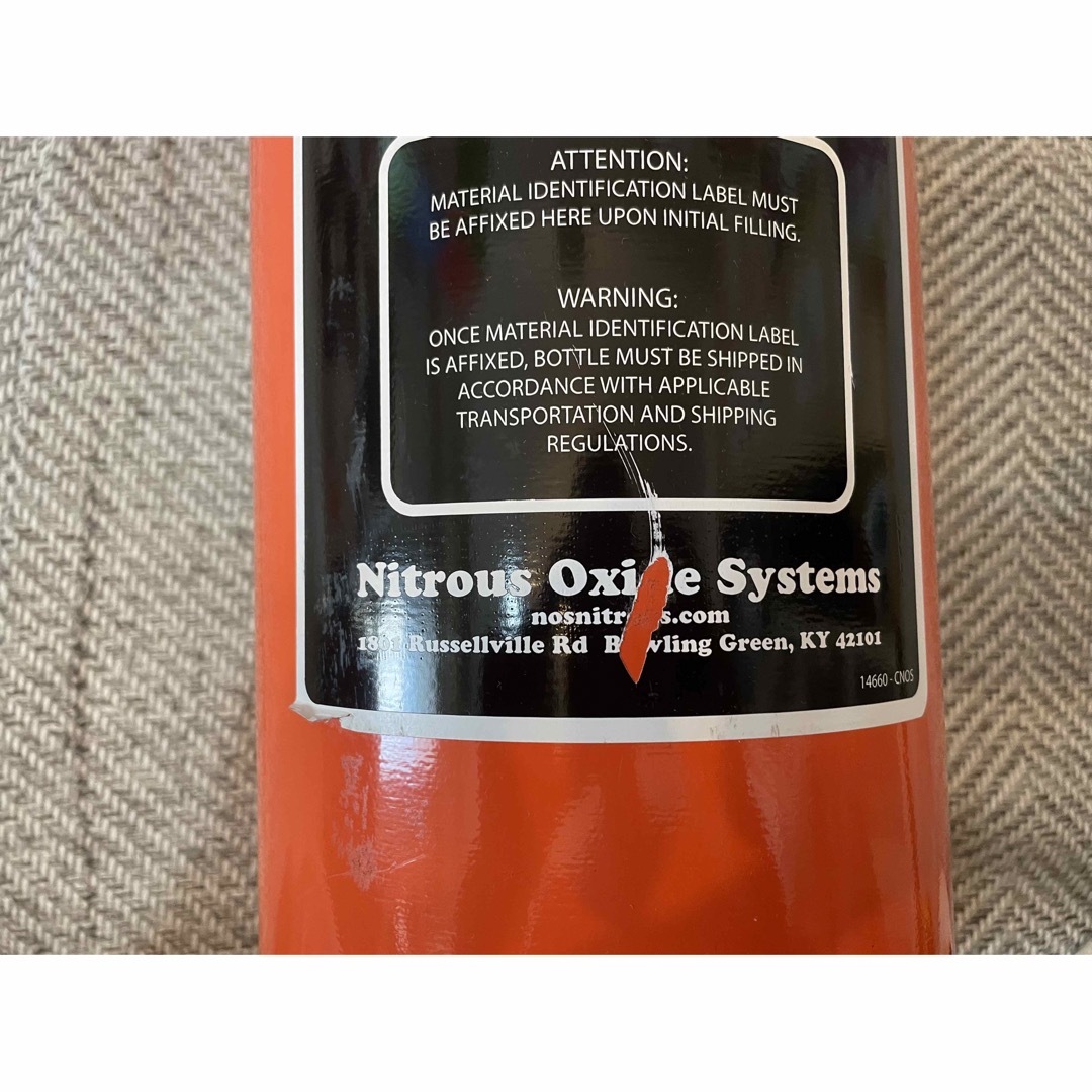 希少本物 NOS 10LB タンク ボトル オレンジ ワイスピ ニトロ 希少本物 NOS 10LB タンク ボトル オレンジ ワイスピ ニトロ