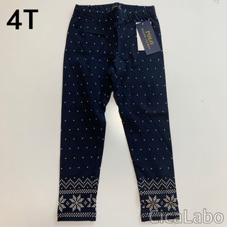 ラルフローレン(Ralph Lauren)の【新品】ラルフローレン スノーフレーク レギンス 4T(パンツ/スパッツ)