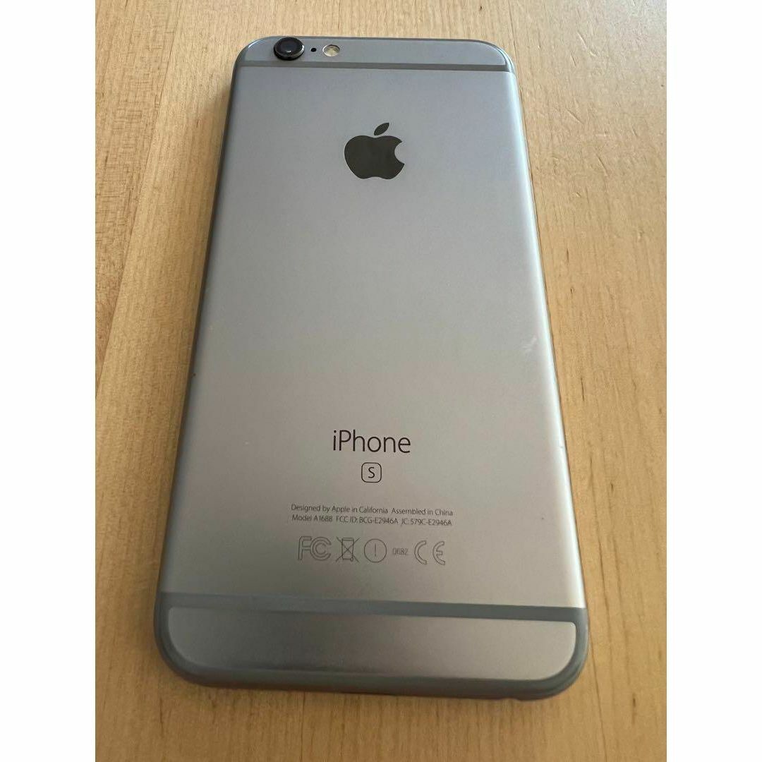 【中古】iPhone 6s Space Gray 128 GB Softbank スマホ/家電/カメラのスマートフォン/携帯電話(スマートフォン本体)の商品写真