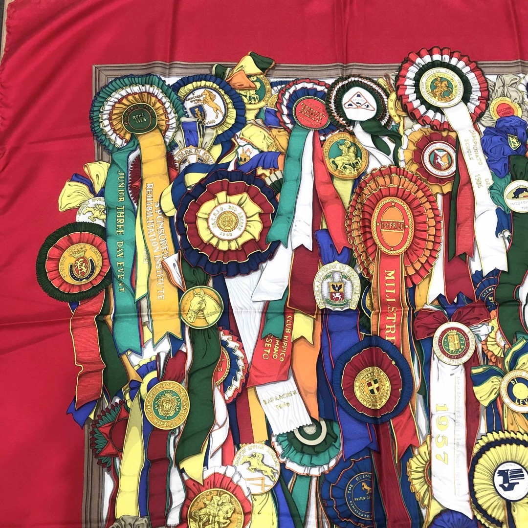 極美品 GUCCI グッチ 大判スカーフ シルク100% 85cm×85cm