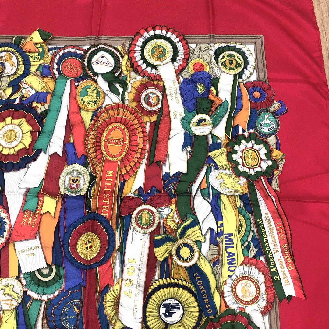極美品 GUCCI グッチ 大判スカーフ シルク100% 85cm×85cm