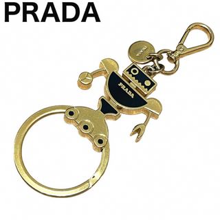 PRADA - 【極美品】プラダ バッグチャーム サフィアーノ ゴールドロゴ 