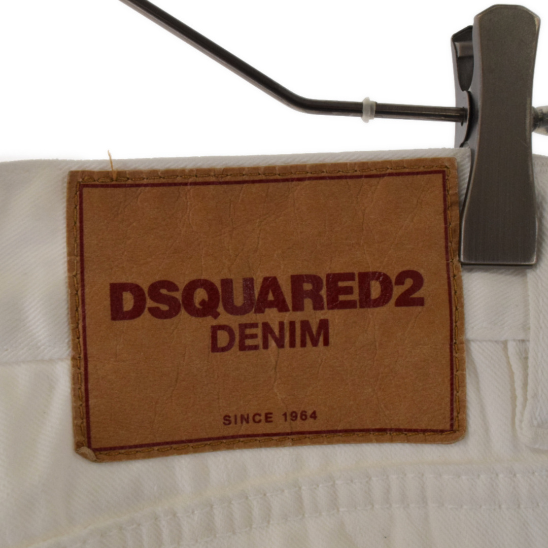 DSQUARED2(ディースクエアード)のDSQUARED2 ディースクエアード SLIM JEAN スリムデニム ホワイト メンズのパンツ(デニム/ジーンズ)の商品写真
