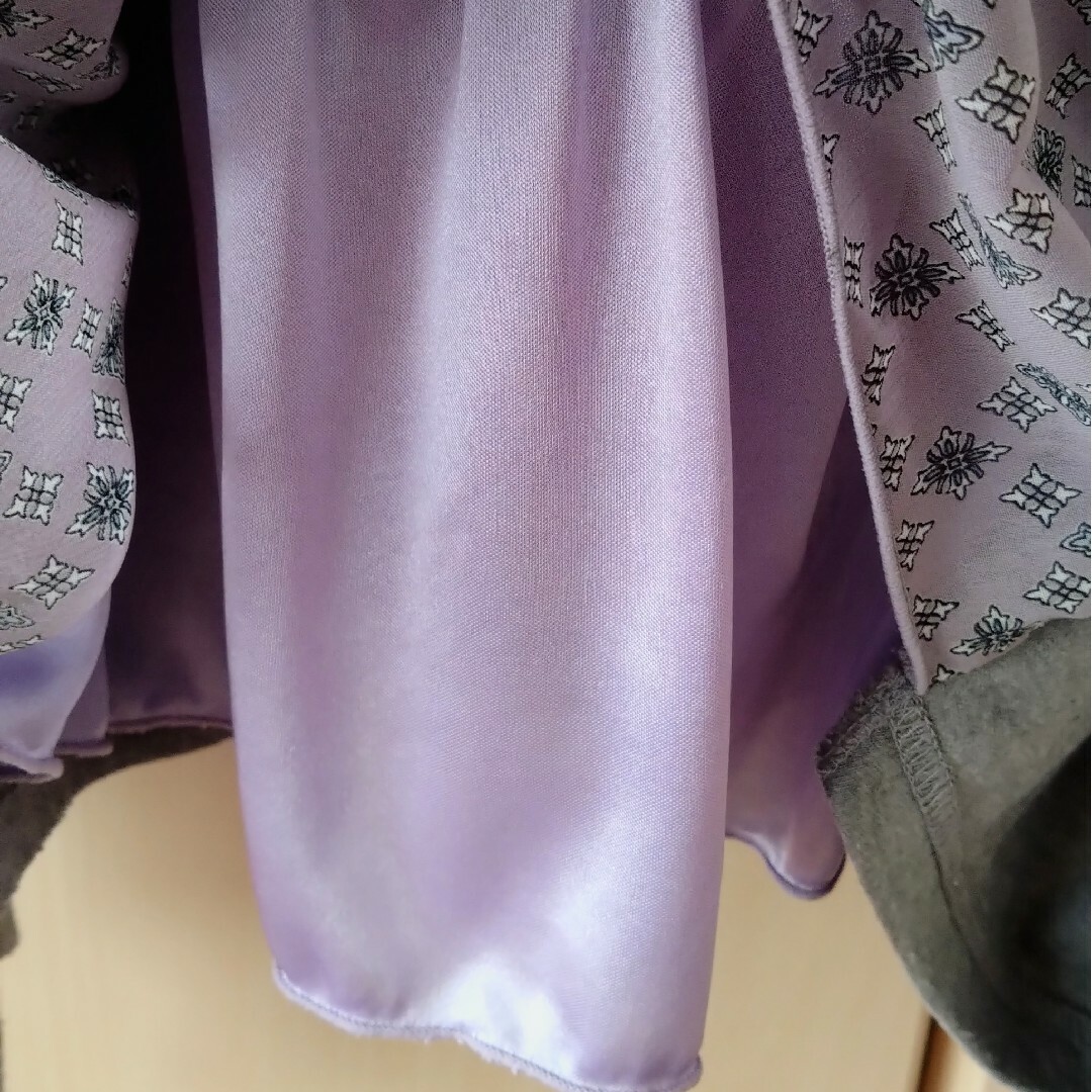 重ね着風カットソー レディースのトップス(カットソー(長袖/七分))の商品写真