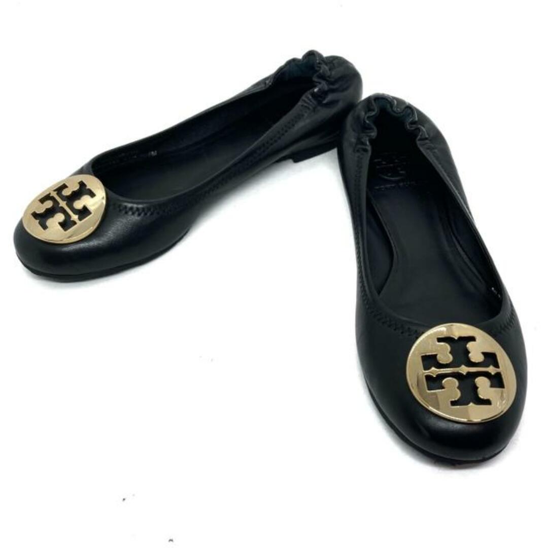 美品 toryburch トリーバーチ フラットシューズ 黒