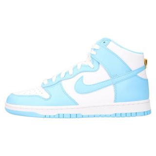 ナイキ(NIKE)のNIKE ナイキ DUNK HI RETRO Blue Chill ダンク ハイカットスニーカー ホワイト/ブルー DD1399-401 US10(スニーカー)